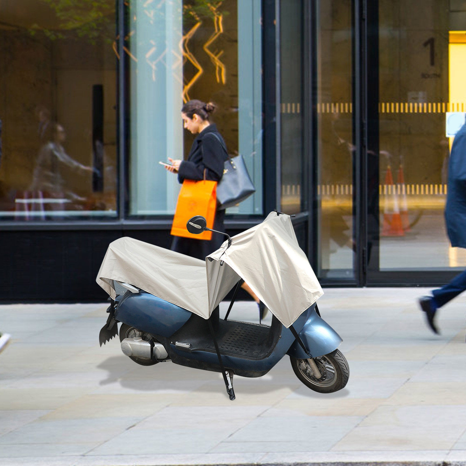 Electric Scooter Rain Cover - Penutup Skuter Tahan Air Ukuran Ekstra