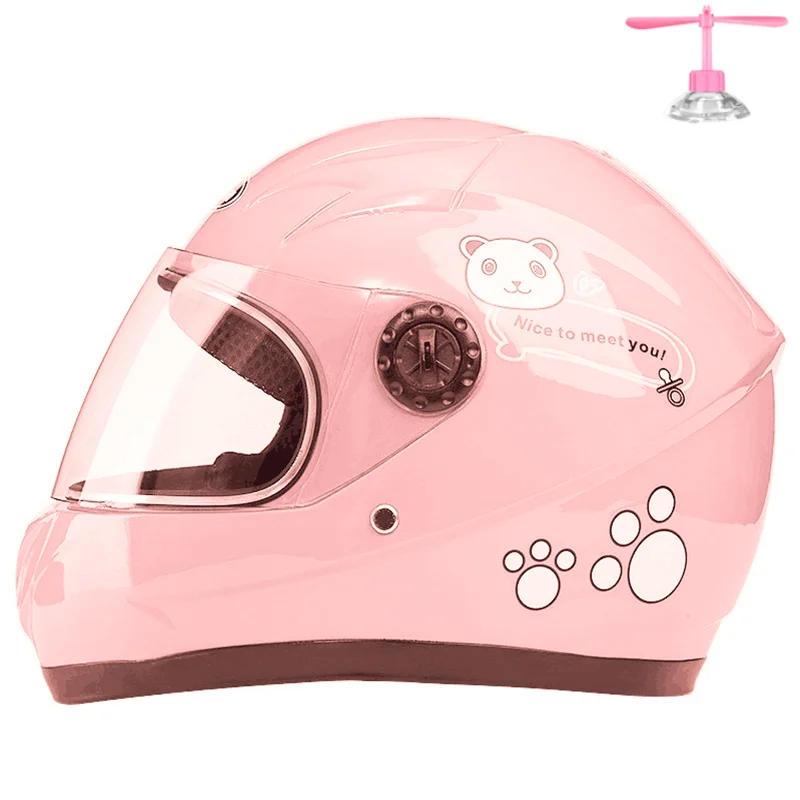 Scooter Helmet Set - Helm Sepeda Motor Anak Usia 3-9