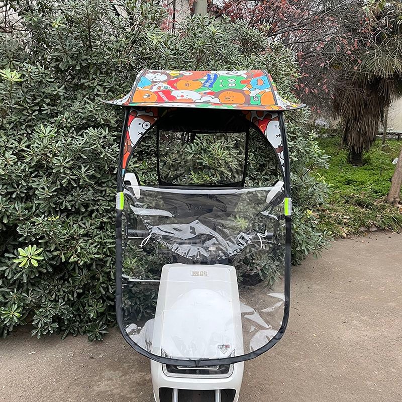 Electric Scooter Rain Cover - Kanopi Pelindung Hujan dan Matahari untuk