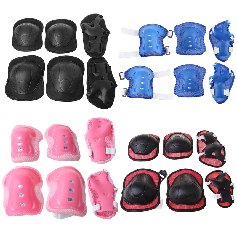 Scooter Helmet Set - 6Pcs Set Perlengkapan Pelindung Anak, Pelindung