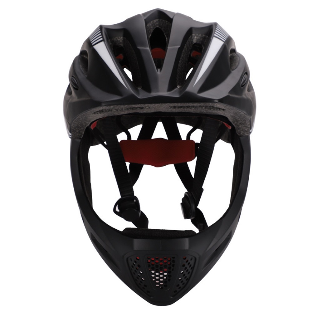 Scooter Helmet Set - LED Baru Helm Sepeda MTB Wajah