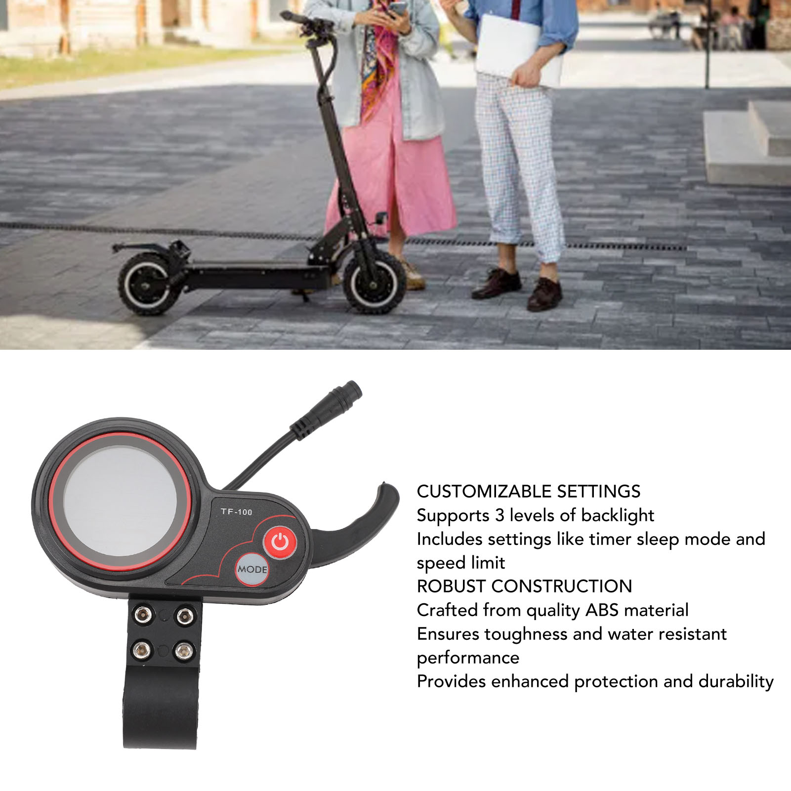 Electric Scooter - Layar LCD Skuter Listrik 48V TF