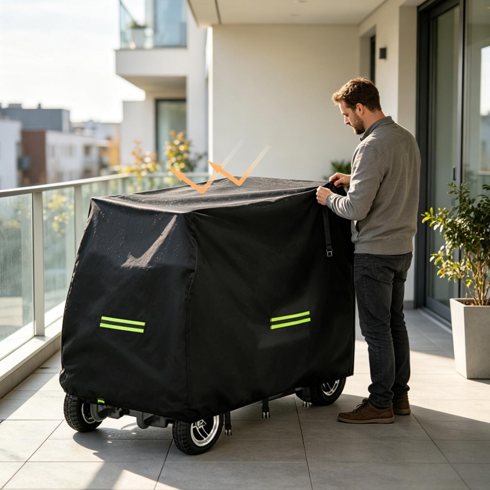 Penutup Skuter Mobilitas Tahan - Electric Scooter Rain Cover ulasan dan harga