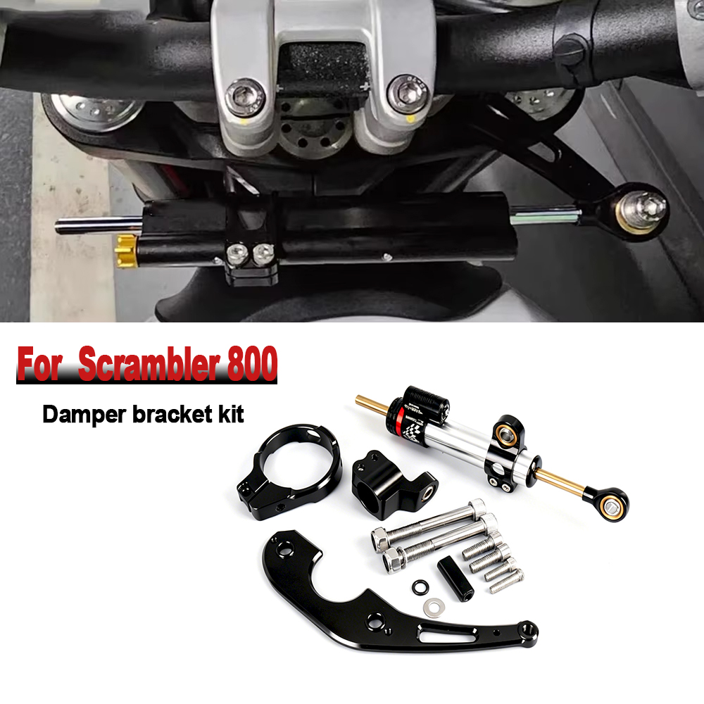 Untuk Ducati Scrambler 800 Scr - Steering Damper Stabilizer Kit Cnc ulasan dan harga