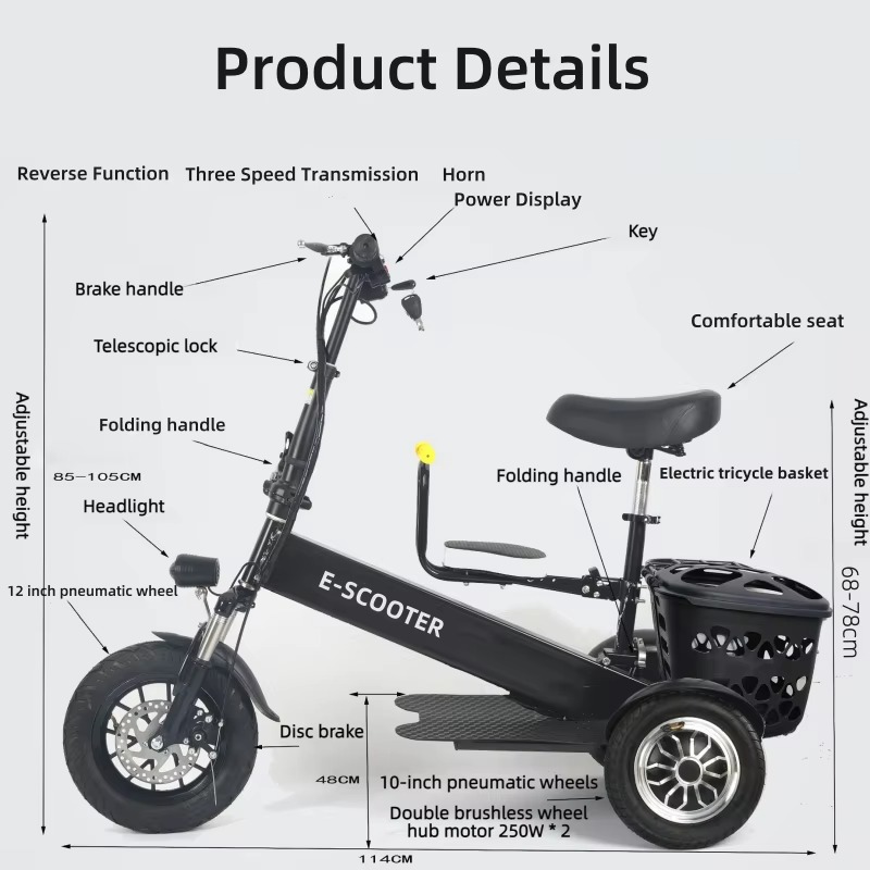 【2026】Skuter Listrik Lipat 3 R - Electric Scooter Adults ulasan dan harga
