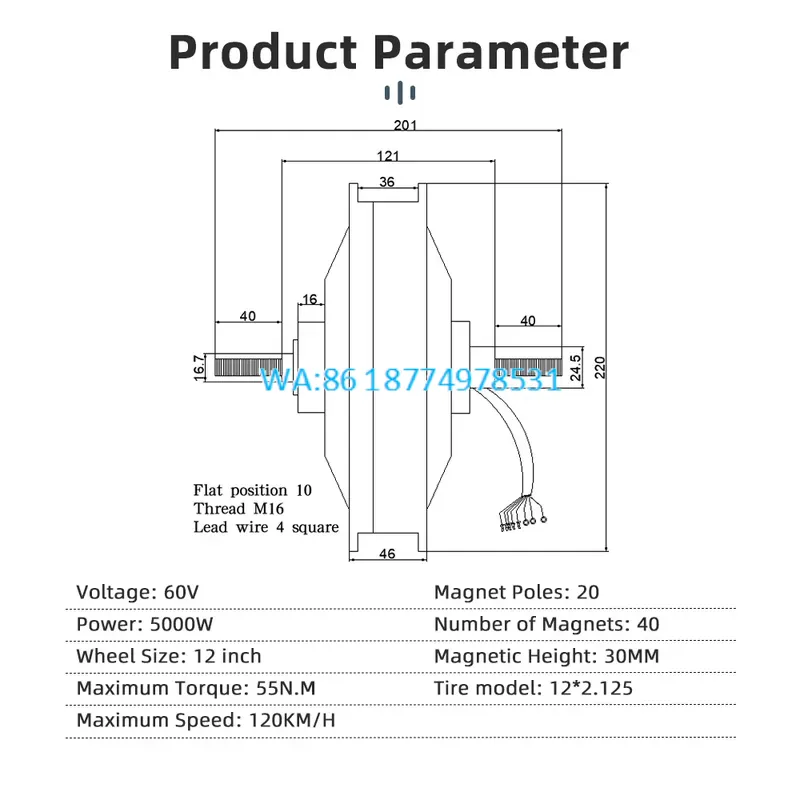 Wmwmnu untuk Kit Motor Hub 12  - 60V 5000W Brushless Hub Motor ulasan dan harga