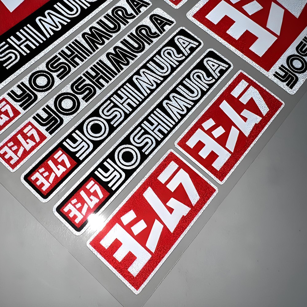 Set Stiker Balap Stiker Vinyl  - Scooter Helmet Set ulasan dan harga