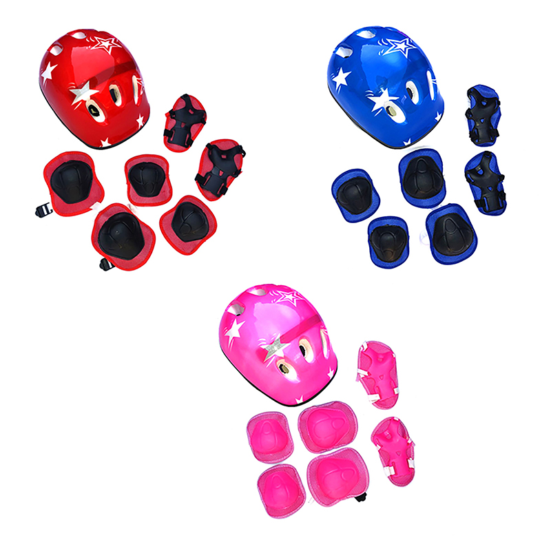 7Pcs Perlengkapan Pelindung Be - Scooter Helmet Set ulasan dan harga