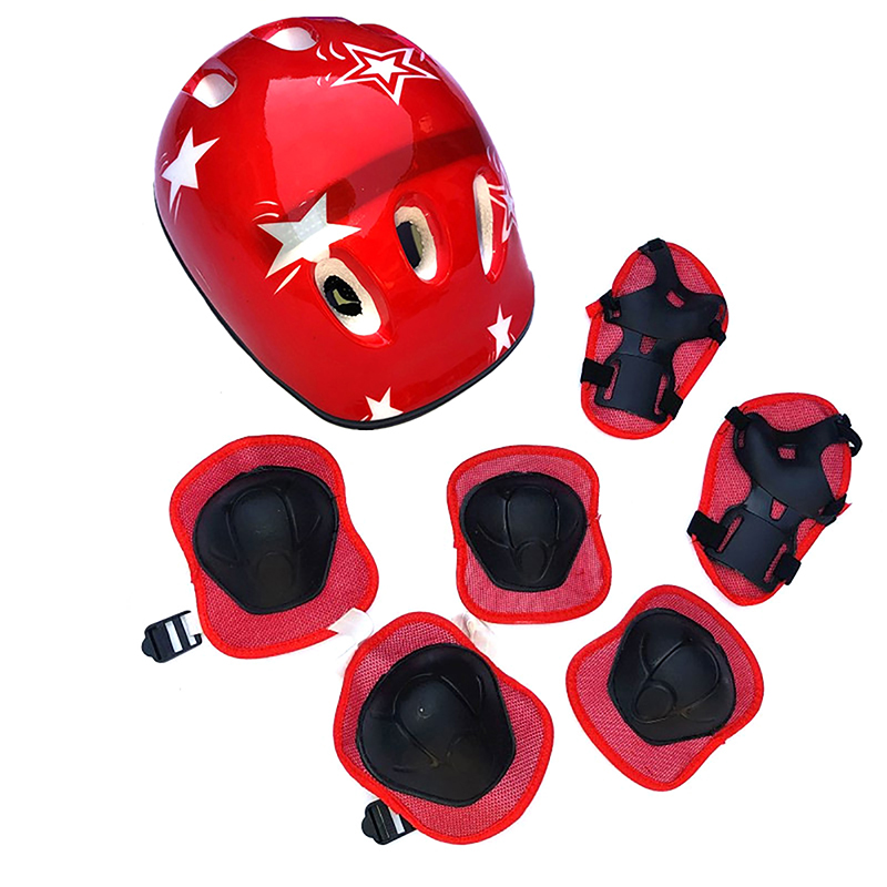 7Pcs Perlengkapan Pelindung Be - Scooter Helmet Set ulasan dan harga